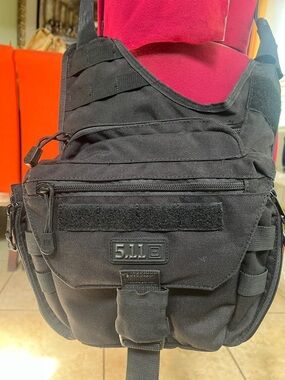 5.11 Tactical Black Crossbody Messenger Sling Pack